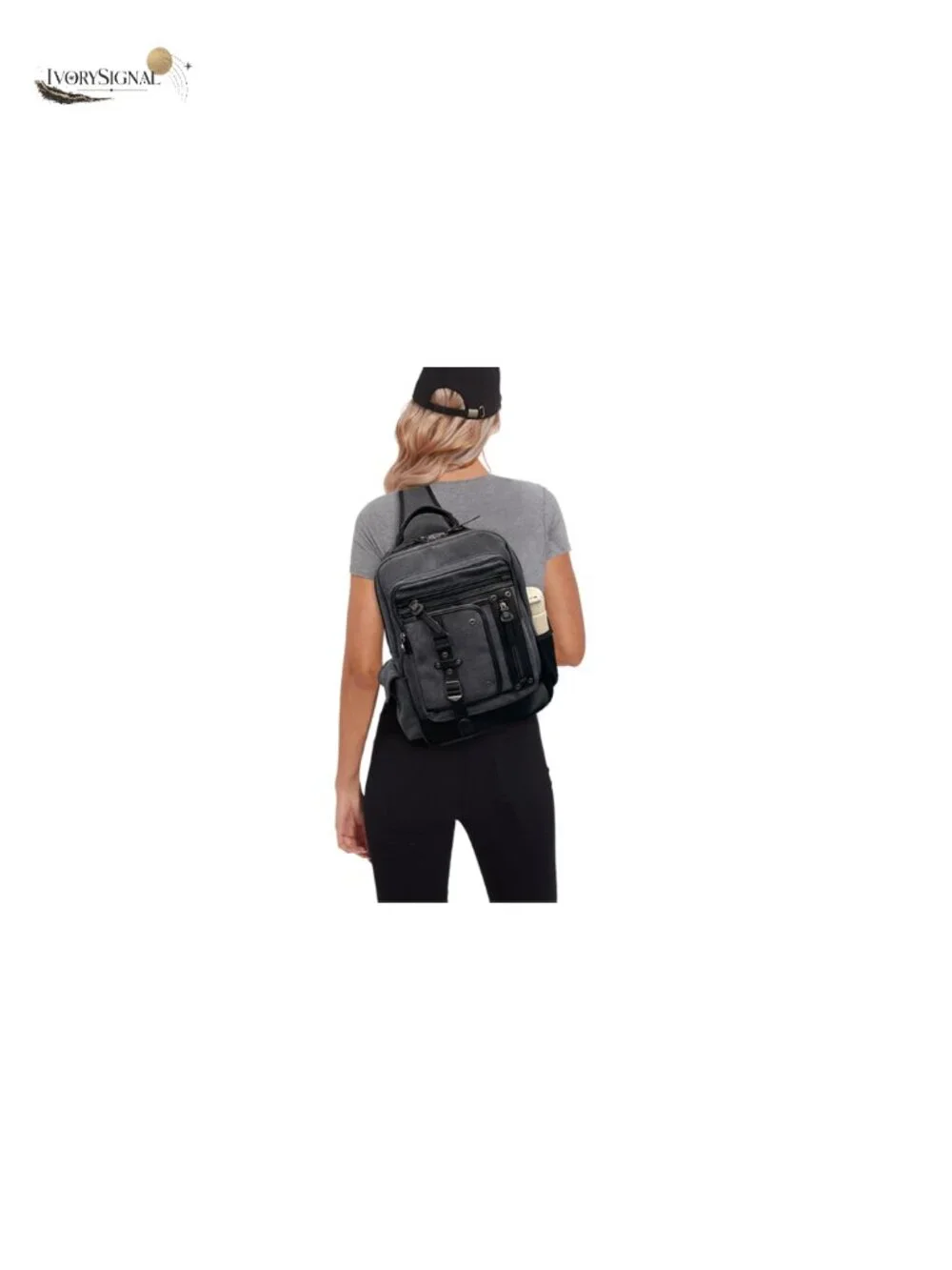 Canvas Laptop Messenger Bag Men Retro Crossbody Sling